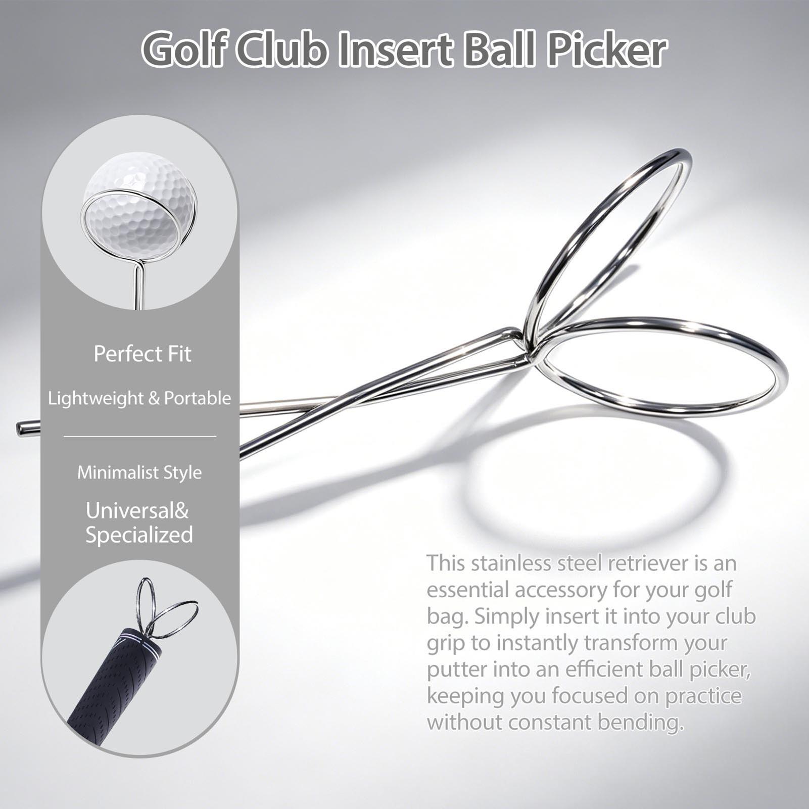 Golf Putter - Przenośny łapacz piłek golfowych typu insertion,